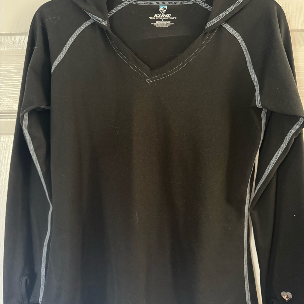 Kuhl Technicore Black Long Sleeve Lightweight Hoodie